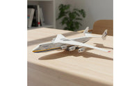 Display Stand 1:144 Plane Model Easy Assembly Heavy Cargo An-225 Model Desktop Decoration Glueadhesive-Free Airplane Kit Collectible for Collectors