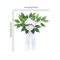 Bridal Car Flower Set Handmade Vehicle Decor Photo-Ready for Brides