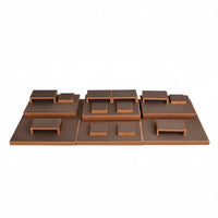 Bracelet Display Stand Velvet Finish Multi-Tier Bracelet Stand Leatherette Surface Tabletop Jewelry Display for Live Streamers