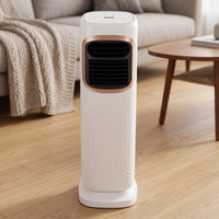 Multipurpose Column Air Cooler with Heater Floor-Standing Evaporative Air Cooler Portable Misting Fan with Heater Windowless for Homeowners