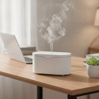 Compact Essential Oil Dispenser Portable USB Dispenser Minimalist Desktop Humidifier Low-Profile for Desk, Office, Bedroom, Nightstand