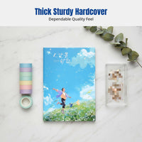 Creative Retro Notebook, Thick Hardcover, Full-Color Artwork, Artistic Design