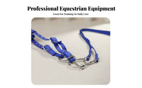 Horse Bridle with Reins Long-Lasting Adjustable Horse Bridle Equestrian Supplies Padded for Comfort Wear-Resistant