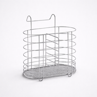 Stainless Steel Wall Mount Chopstick Holder, Kitchen Utensil Organizer for Chopsticks and Spoons, Storage Rack for Home Cooks, Modern Home Storage