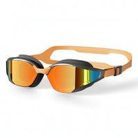 Streamlined Swim Goggles with Adjustable Strap Anti-Fog Swim Goggles with Mirrored Lens Leakproof Eyewear Comfort for Athletes