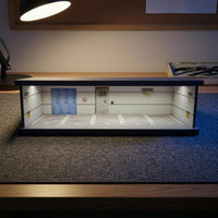 1/43 Scale Car Display Garage Dust Door Garage Diorama Case Acrylic Front