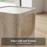 C-Shaped Storage Table Minimalist Aesthetic Household Furniture for Small Spaces