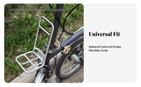 Folding Bike Front Rack Lightweight Front Bike Rack Cycling Equipment Stable Design Easy to Assemble for Town Commuting
