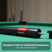 Carbon Fiber Cue Extender Quick Attach Carbon Fiber Pool Cue Extender Pool Stick Extension Lightweight Billiards Accessory