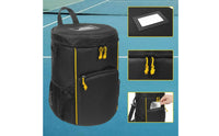 Large Capacity Pickleball Storage Bag Waterproof Tennis Ball Bag Water-Resistant Portable Ball Carrier Removable Shoulder Strap for Outdoor, Training