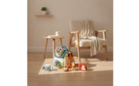 Compact Soft Toy House with Stuffed Animals Tactile Baby Shape Sorter House Sensory Textile Playhouse with Stuffed Animals Travel-Ready for Playroom