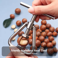 Nutcracker Multi-Functional Walnut Cracker Tool Easy to Use Macadamia Nut Cracker for Snackers, Home Cooks, Parties, Holiday Gatherings