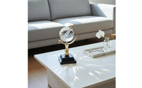 Crystal Globe Ornament Transparent Gold Metal Globe Ornament Transparent Metal Display Stand
