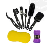 8 Pieces Allall-in-Single Bike Cleaning Kit Easy to Use Bike Cleaning Brush Kit Cycle Wash Brush Set for Garage