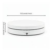 360 Degree Rotating Display Stand Stable Revolving Display Stand Low-Profile Motorized Turntable Compact for Online Sellers, Collectors, Livestreaming, Exhibitions