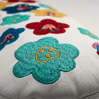Golf Club Head Covers, PU Waterproof Golf Club Head, Embroidered Floral Golf Club Headcovers, Golf Club Head Covers for Golf Bag