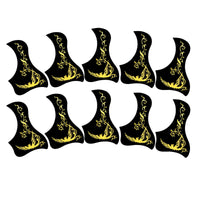 10 Pieces Guitar Pickguard Decorative Acoustic Guitar Pickguard Replacement Pick Guard for Students