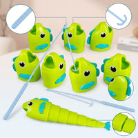 Tabletop Fishing Game Interactive Fishing Game Toy Juguete De Pescar Peces Colorful Juego Smooth for Children, Playroom, Parties