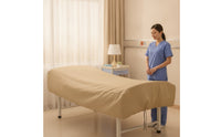 Massage Table Cover with Drawstring Heavy-Duty Nursing Bed Cover Sheltering Topper for Caregivers