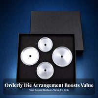 4 Pieces Watch Back Press Dies Controlled Pressing Aluminum Press Dies Easy to Use