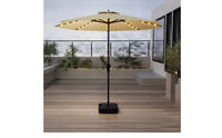 Patio Umbrella with Base Lighted Umbrella with Base Heavy Duty for Homeowners, Cafe Owners, Backyard, Poolside, Eatery