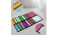 16 Pieces Textured Tactile Sensory Panels Multi-Texture Tactile Sensory Mats Fidgeting Easy to Clean for Toddlers, Kids, Autistic Children, Classroom, Playroom, Therapeutic Therapy Center
