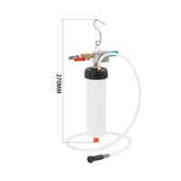 Transparent Brake Fluid Extractor Compact Pneumatic Fluid Extractor Handheld Oil Change Machine Wide Compatibility for Garage, Workshop