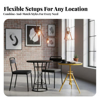 utilitarian design Backless rotating Stool Minimalist Design Backless Counter Stool Wooden Seat Bar Chair Sturdy Frame for Interior Designers, Business Owners, Homeowners, Coffee Shop, Restaurant, Kitchen, Office
