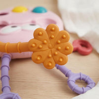 Textured Sensory Sea Creature Toy Grasping Sea Creature Baby Toy Multiple Textures Infant Item Pink for Babies