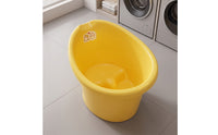 Non-Slip Children's Plastic Bathtub Thickened Baby Bathtub with Bath Seat Deep Toddler Bath with Drain Sturdy for Bathroom