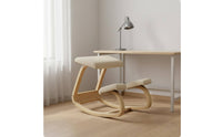 Wooden Rocking Kneeling Chair Ergonomic Kneeling Chair Solid Wood Frame Office Furniture for Students, Children