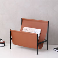 Metal Magazine Rack Four-Legged Base Home Contemporary Style