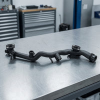 Molded Coolant Pipe with Branch Outlets Rigid Engine Cooling Pipe Curved Coolant Hose Connector Long-Lasting for Mechanics