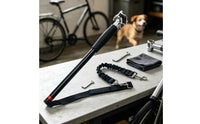 Hands Cycle and Dog Leash Shock-Absorbing Bike Leash with Spring Absorber for Bicycling