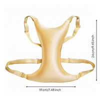 Adjustable Straps Washable Chest Support Cushion Buckles Memory Foam Chest Pillow Contoured 3D Breast Pillow Extended for Sleeping, Resting