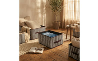 Houndstooth Storage Box Collapsible Textile Storage Box Closet Organizer Space-Saving Reinforced for Wardrobe, Shelves