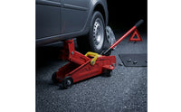 Slim-Profile Hydraulic Floor Jack Manual Hydraulic Trolley Jack Portable Heavy-Duty for Mechanics, Car Owners, Garage
