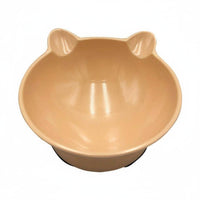 Ergonomic Design Tilted Cat Bowl Nonslip Cat Ear Food Bowl Stable Stand Tilted Food Dish Break-Resistant for Small Dogs