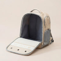 Space Capsule Pet Carrier Cat Backpack, Transparent Pet Backpack with Side Pockets