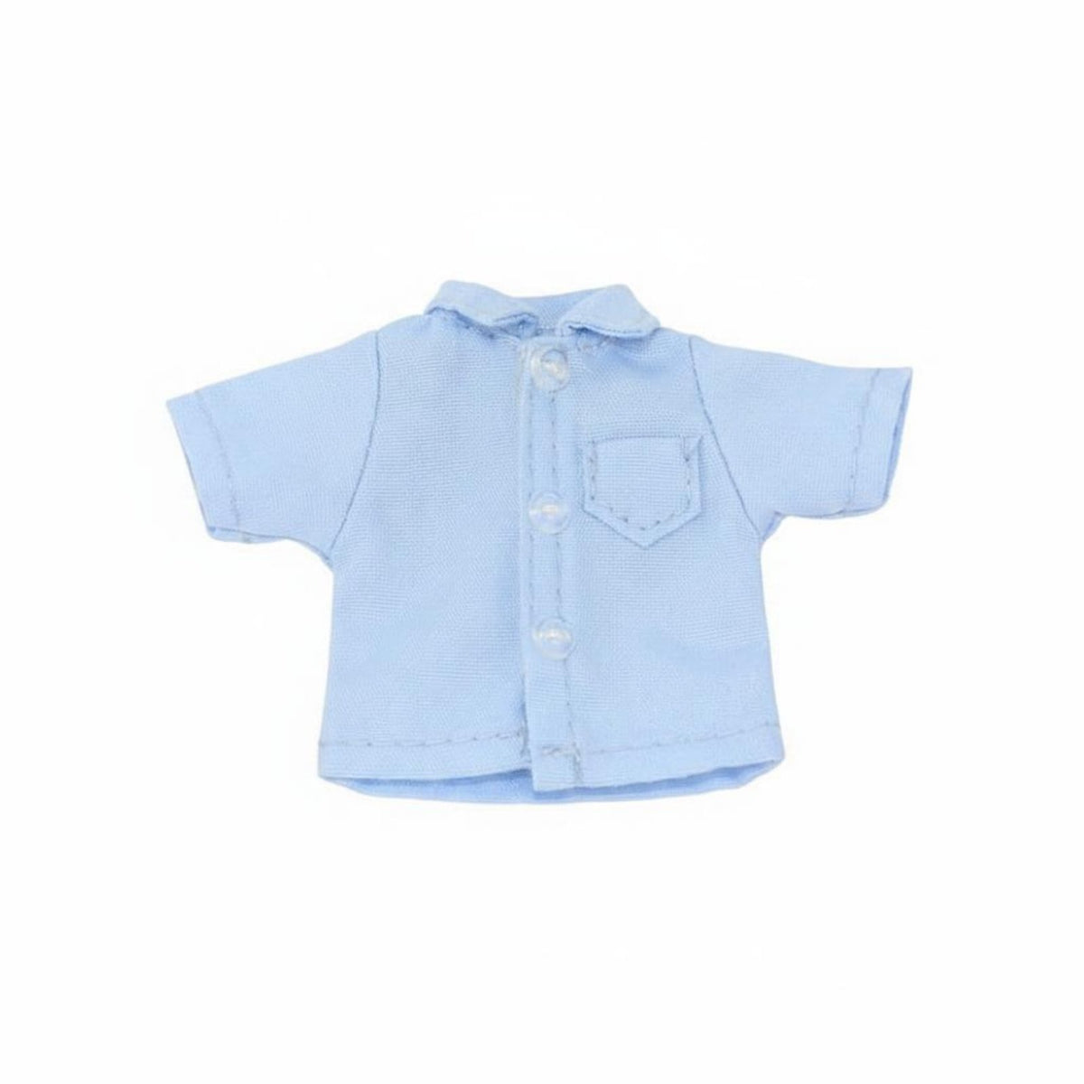 Casual Design Doll Short Sleeve Shirt Versatile Collared Doll Top for Hobbyists