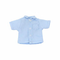 Casual Design Doll Short Sleeve Shirt Versatile Collared Doll Top for Hobbyists