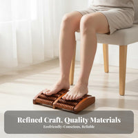 Wooden Foot Roller Stimulates Acupoints Acupressure Foot Board Pressure Point Reflexology Tool for Home Use, Under Desk