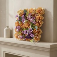 Artificial Floral Panel Realistic Appearance Artificial Floral Panel Elegant Design 3D Floral Panel for Photographers, DIY Decorators