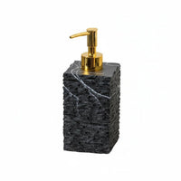 3 Pieces Hotel Design Stone Texture Bathroom Set Waterproof Liquid Soap Dispenser Giftable for Washbasin