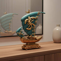 2 Pieces Housewarming Gift Elephant Statue Hand Painted Feng Shui Elephant Decor Handmade Stable Base for Office, Desk