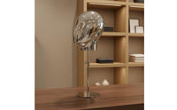 Mannequin Head Stand Modern Design Electroplated Head Form Polished Finish Hairpiece Display Stand for Retailers, Boutique Owners, Showroom
