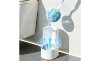 Toilet Brush with Holder Floor-Standing Toilet Brush Space-Saving Drain-dryFree for Bathroom