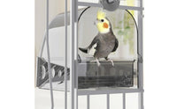 Bird Bath Container with Drawer Removable Cage Bird Bath Long-Lasting