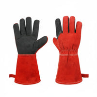 Scratch Resistant Antinip Pet Gloves Heavy Duty Long Cuff Safety Gloves Breathable Fabric Lining for Veterinarians, Grooming, Veterinary Practice