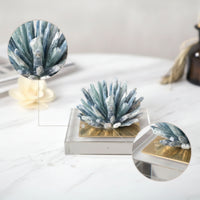 Crystal Cluster Ornament Modern Sculpture with Acrylic Base Crystal Figurine Upscale Paperweight Exquisite for Desk, Office